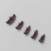 Vibeficant Progel Giltter Abstract Handmade Gel Press on Nails Medium Almond Rhinestone Design